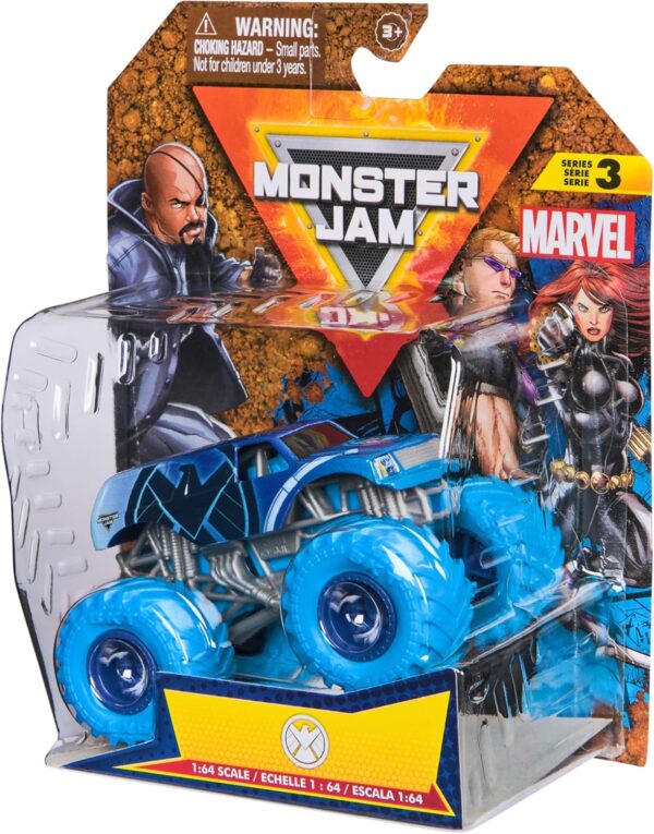 Monster Jam - Marvel Series S.H.I.E.L.D. Monster Truck in Scala 1:64 - immagine 3