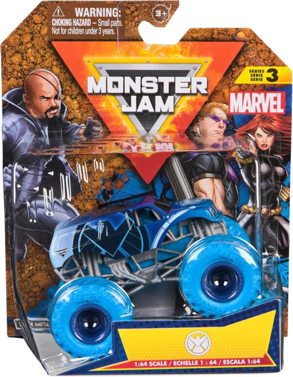 Monster Jam - Marvel Series S.H.I.E.L.D. Monster Truck in Scala 1:64