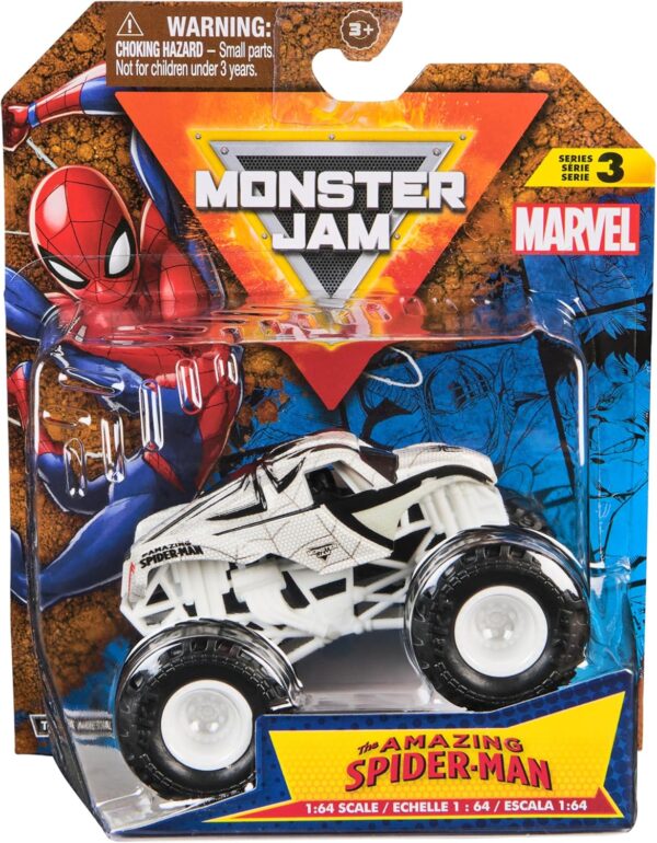 Monster Jam - Marvel Series The Amazing Spiderman Monster Truck in Scala 1:64