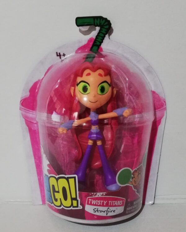 Teen Titans Go! Twisty Titans Starfire (Stella Rubia), 15 cm Action figure flessibile, Spin Master 6070382