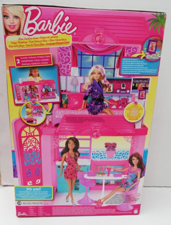 Barbie - Casa Vacanze Glam confezione sigillata, Mattel X7945 - immagine 2
