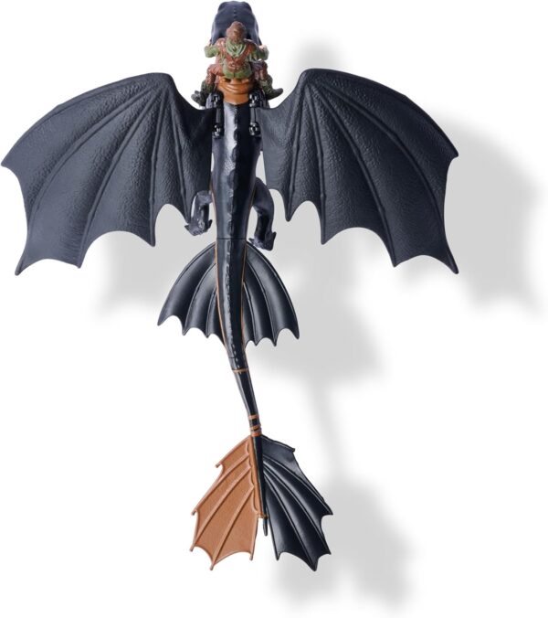 Dragons, Dragon Drago Sdentato( Toothless) e Hiccup, Spin Master 6072587 - immagine 2