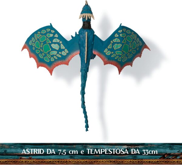 Dragons, Dragon Drago Tempestosa, Deadly Nadder & Astrid, Spin Master 6072587 - immagine 3