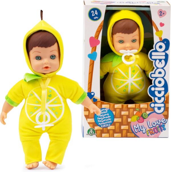 Cicciobello My Love Fruits Profumato al Limone 24 cm, Giochi Preziosi CCBI6000