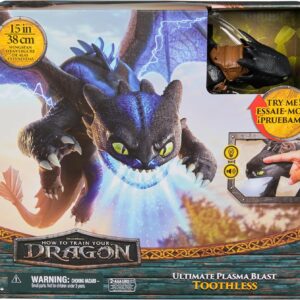 Dragons, Dragon Drago Sdentato Ultimate Plasma Blast con Luci Ed Effetti Sonori, Spin Master 6072541