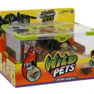Wild Pets - Ragno Interattivo con Habitat, Giochi Preziosi GPZ28012