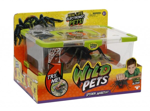 Wild Pets - Ragno Interattivo con Habitat, Giochi Preziosi GPZ28012