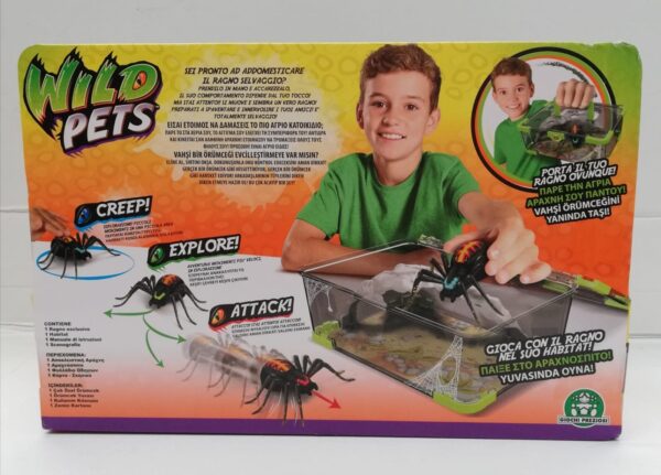 Wild Pets - Ragno Interattivo con Habitat, Giochi Preziosi GPZ28012 - immagine 2
