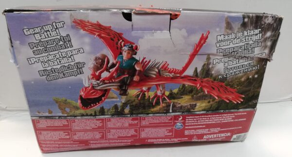Dragons Trainer Race Of The Edge personaggio Drago Hookfang e Snotlout con luci o suoni - immagine 3