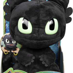 Dragons, Peluche Dragon Drago Sdentato(Toothless) interattivo, Spin Master 6052481