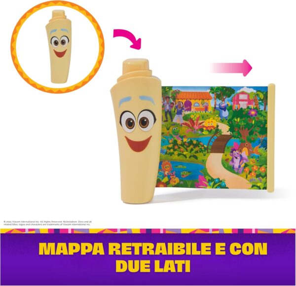 Dora, Il mio zaino avventura con accessori per l'esplorazione, Spin Master 6071799