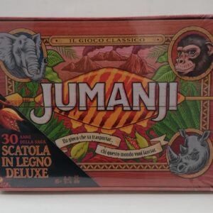 Jumanji scatola in Legno Deluxe, nuova edizione del classico gioco da tavolo in italiano, Spin Master 6062356