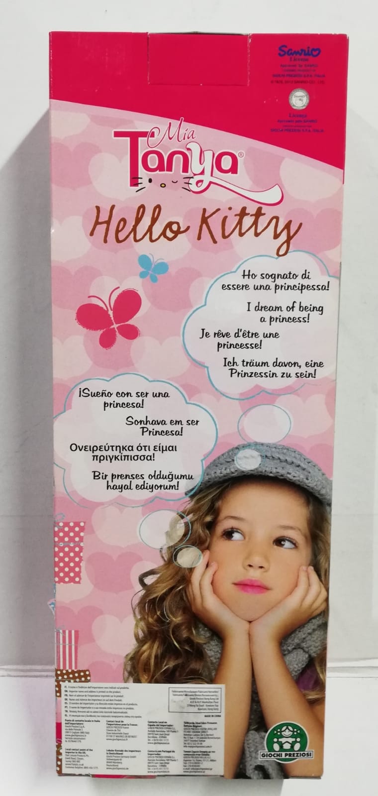 Doll Mia Tanya Hello Kitty Pricipessa abito rosa, Giochi Preziosi CCP18394