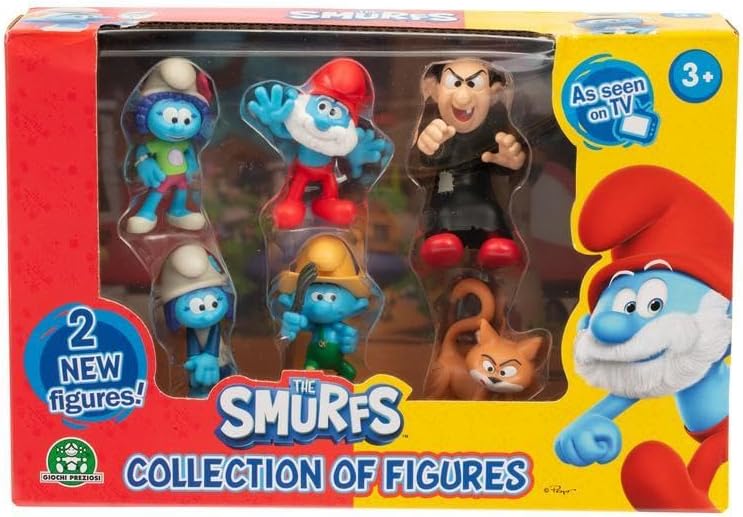 I PUFFI - SET Personaggi 5,5CM con Gargamella 6,5 CM Giochi Preziosi PUF46000 img