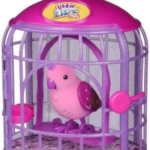 Little Live Pets ass.4 Cocoritos L'Originale Personaggio Pretty Princess pappagallo con gabbietta, LPB02000 Giochi Preziosi
