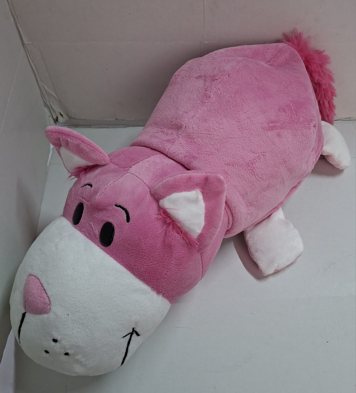 FlipaZoo Peluche reversibile da Topo a Gatto cm 55 dalla coda - largo 23-25 cm, Giochi Preziosi
