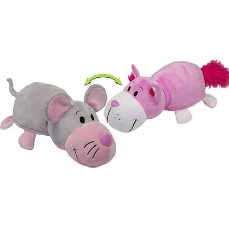 FlipaZoo Peluche reversibile da Topo a Gatto cm 55 dalla coda - largo 23-25 cm, Giochi Preziosi