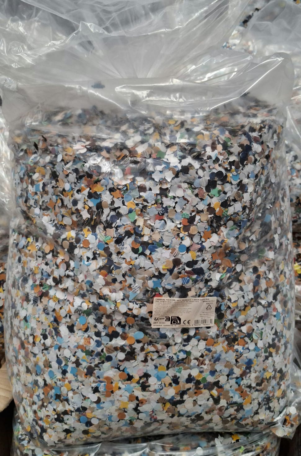 Sacco di coriandoli classico (10 kg.) Confetti